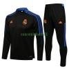 Real Madrid Ensemble Sweat d'Entraînement Quarter-Zip 22-23 Noire Pour Homme